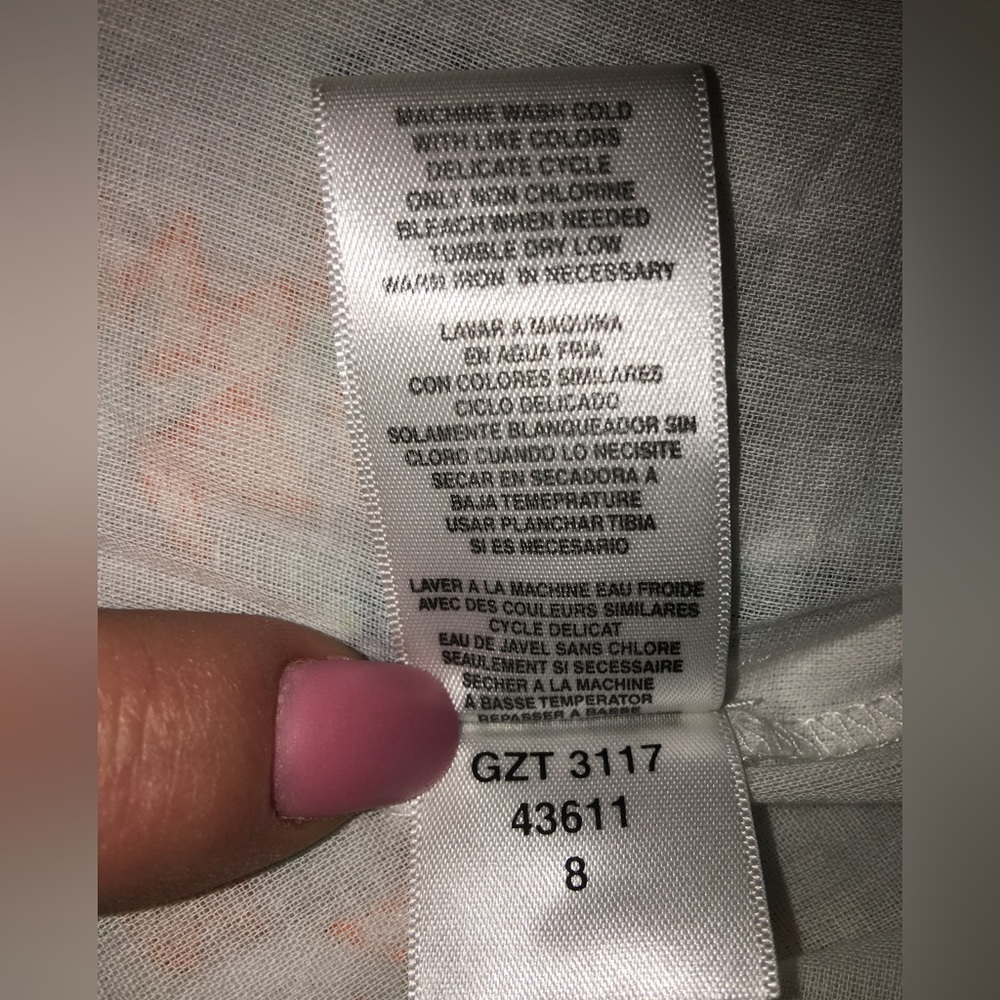 BCBG cotton skirt embroidered - Picture 10 of 11